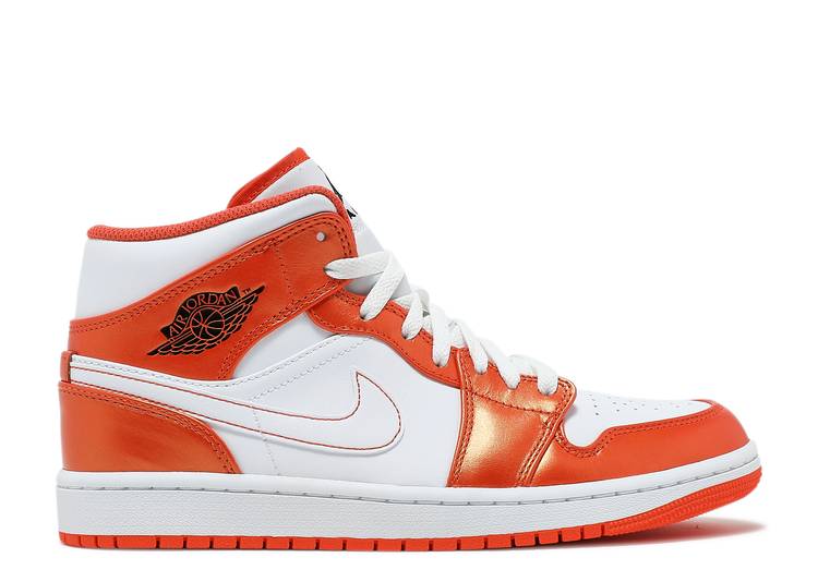 Air Jordan 1 Mid Metálico Naranja