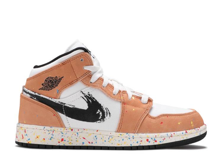 Air Jordan 1 Mid SE Pincelada (GS)
