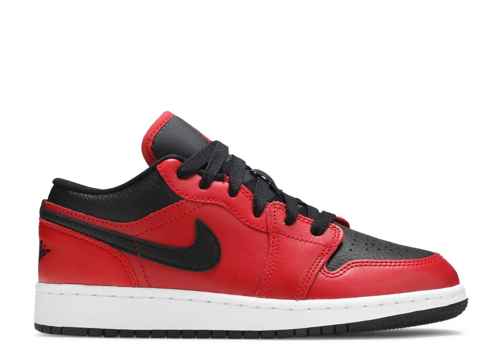 Air Jordan 1 Low Gym Rojo Negro Pebbled (GS)