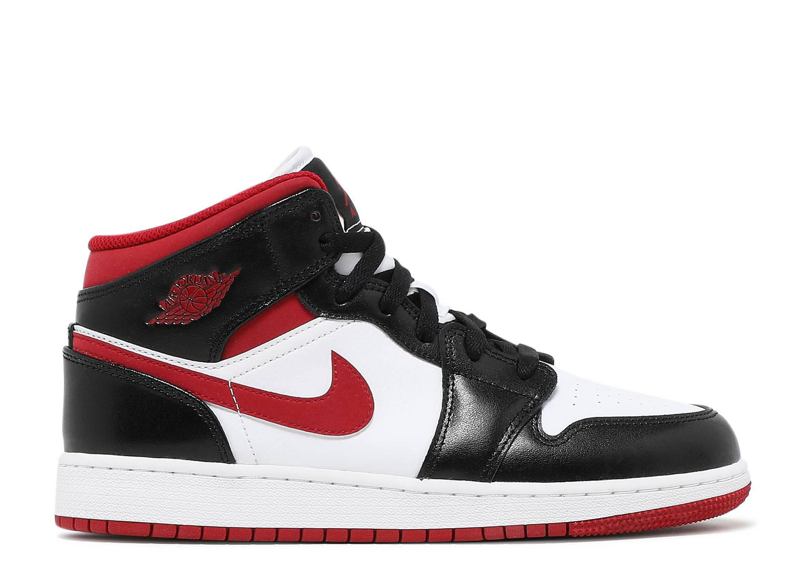 Air Jordan 1 Mid Gym Rojo Negro Blanco (GS)