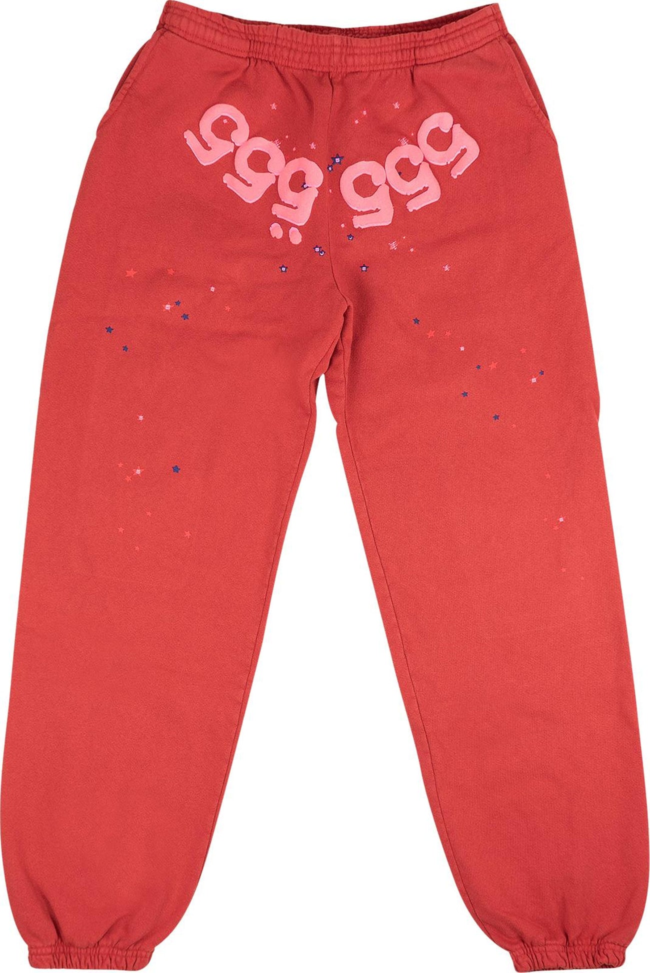 Pantalones de chándal Sp5der Worldwide Red Angel Number 555 Rojo