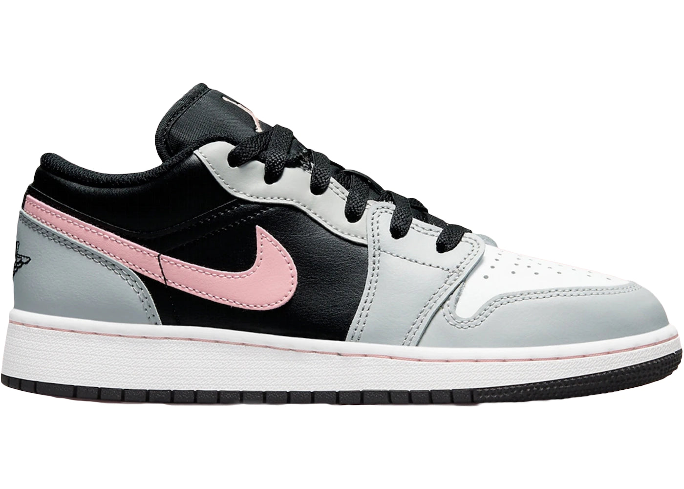 Air Jordan 1 Low Negro Gris Rosa (GS)