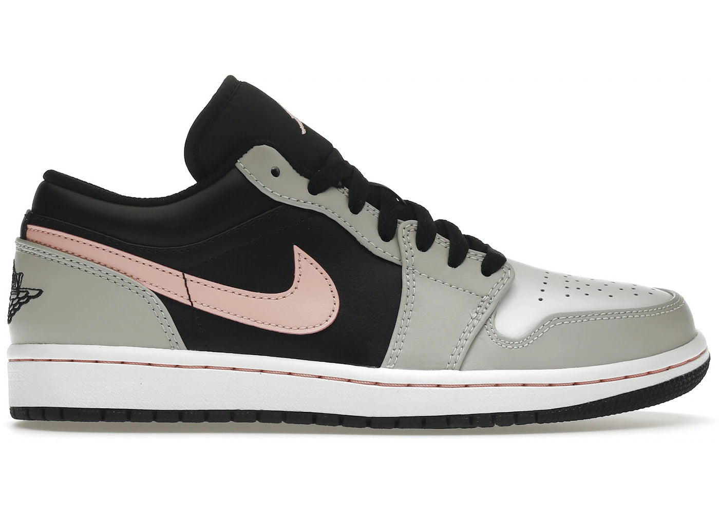 Air Jordan 1 Bajo Negro Gris Rosa