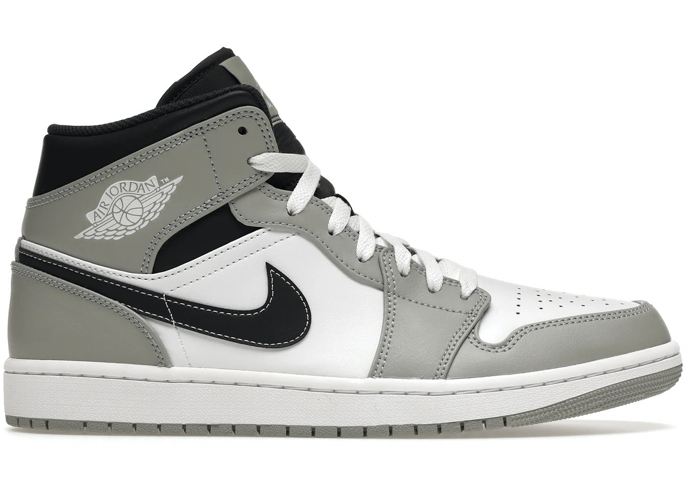 Air Jordan 1 Mid Light Smoke Gris Antracita