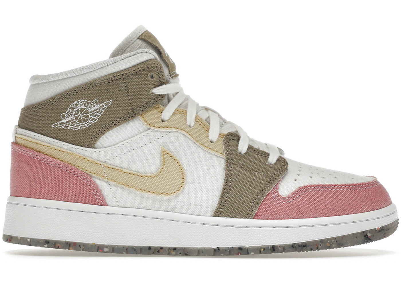 Air Jordan 1 Mid SE Pastel Vivid Green Grind (GS)