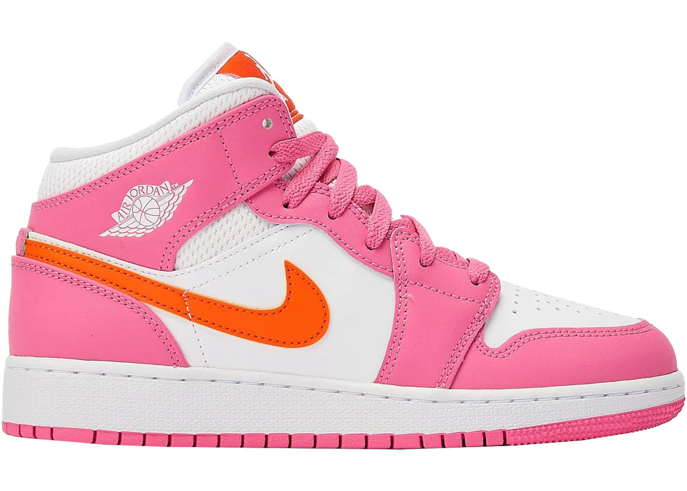 Air Jordan 1 Mid Pinksicle naranja de seguridad (PS)
