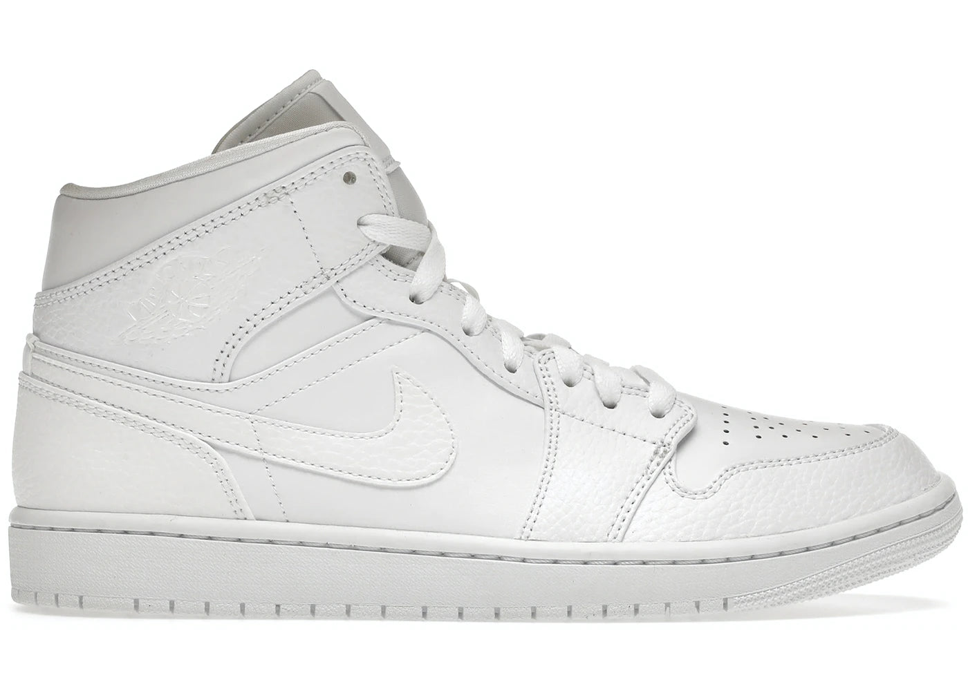 Air Jordan 1 Mid Triple Blanco 2.0 (2020)