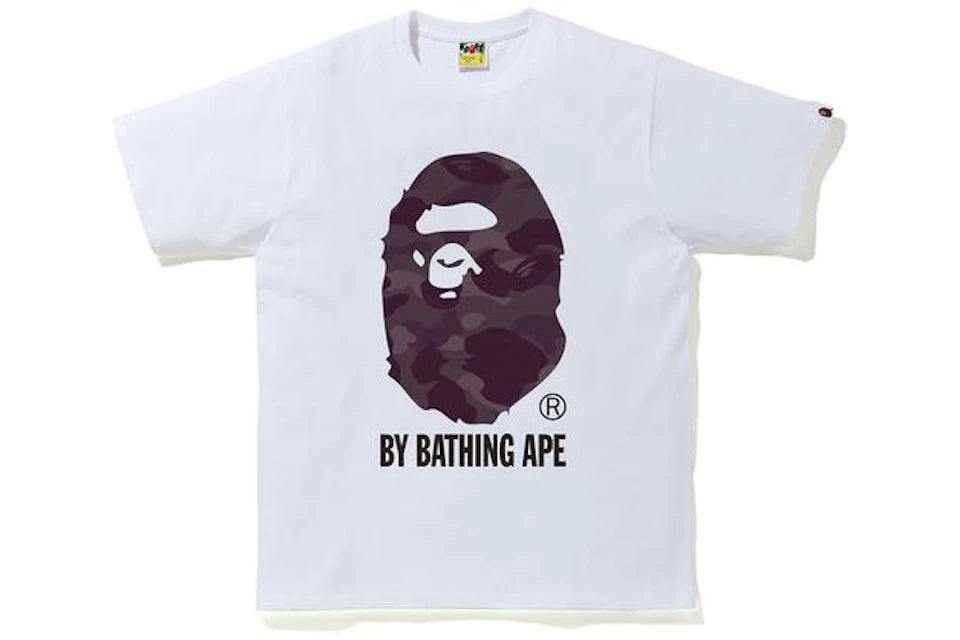 Camiseta BAPE Color Camo de Bathing Ape Blanco/Borgoña