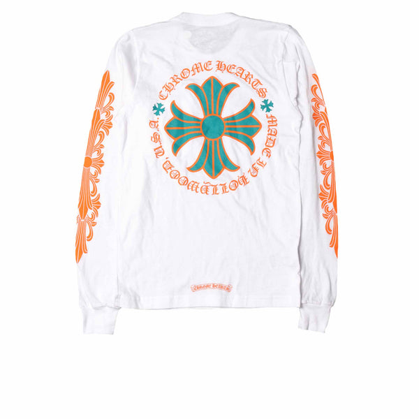 Chrome Hearts Miami Art Basel Exclusive L/S T-shirt White/Green/Orange