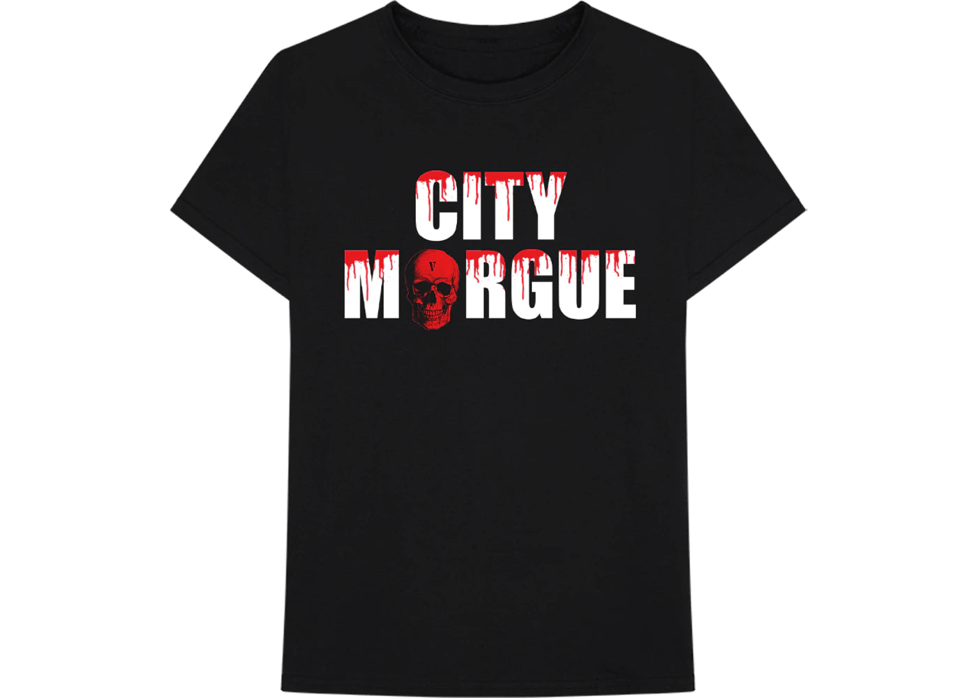 Camiseta para perros City Morgue x Vlone negra