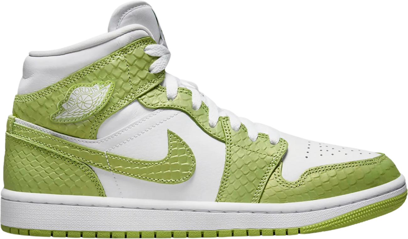 Air Jordan 1 Mid Green Python (W)