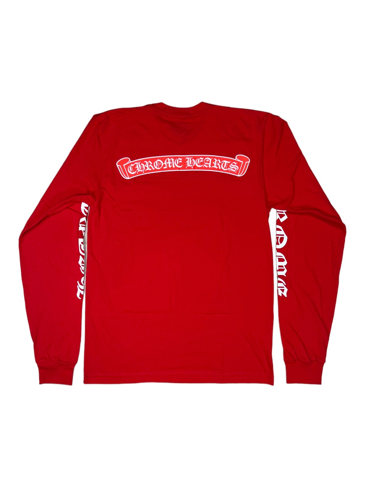 Chrome Hearts Scroll Logo Long Sleeve T-Shirt 2023