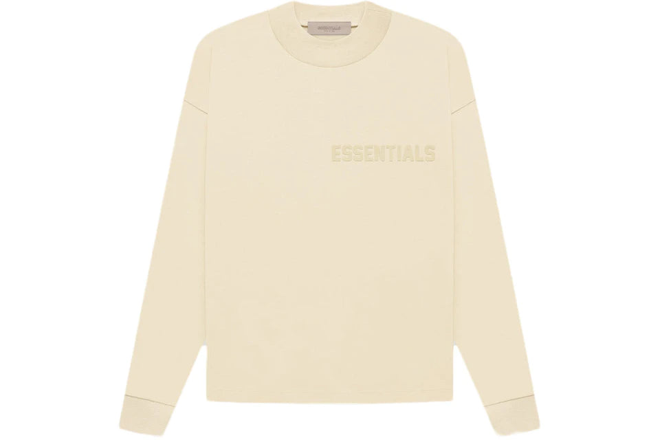 Camiseta Fear of God Essentials L/S Egg Shell