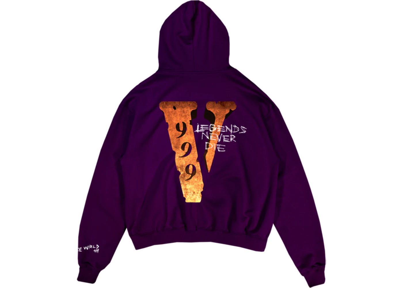 VLONE X JUICE WRLD LEGENDS NEVER DIE SUDADERA CON CAPUCHA MORADA