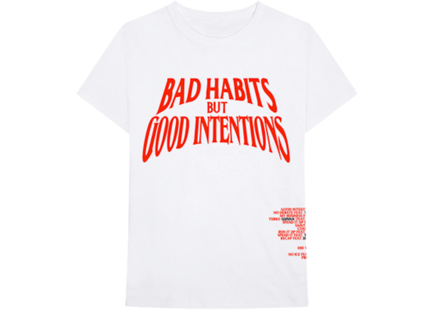 Camiseta Nav x Vlone Bad Habits Blanco