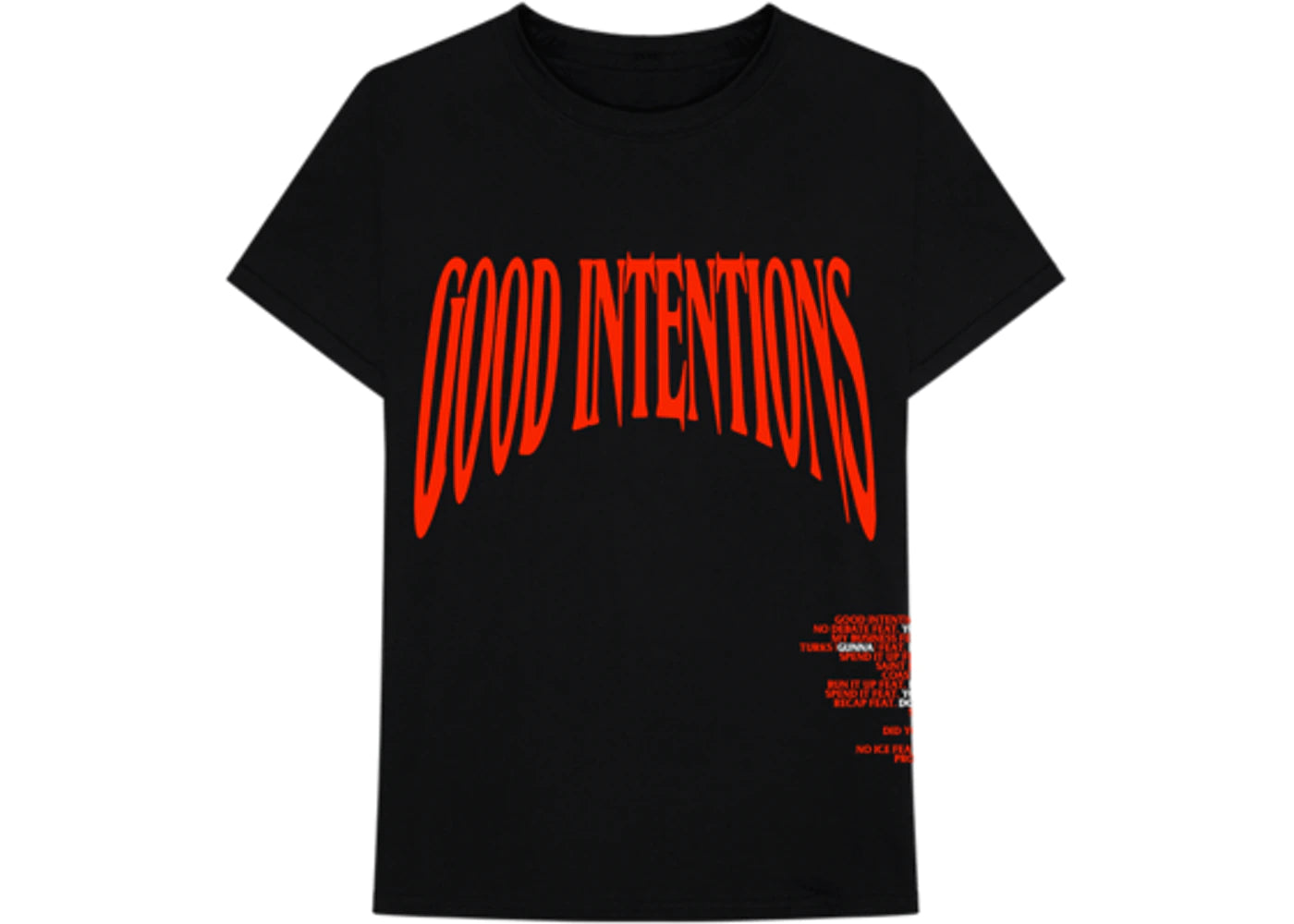 Camiseta Nav x Vlone Good Intentions negra
