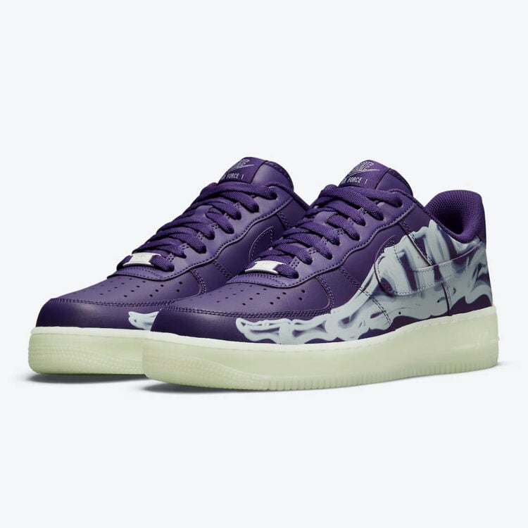 Nike Air Force 1 Low Purple Skeleton Halloween (2021)