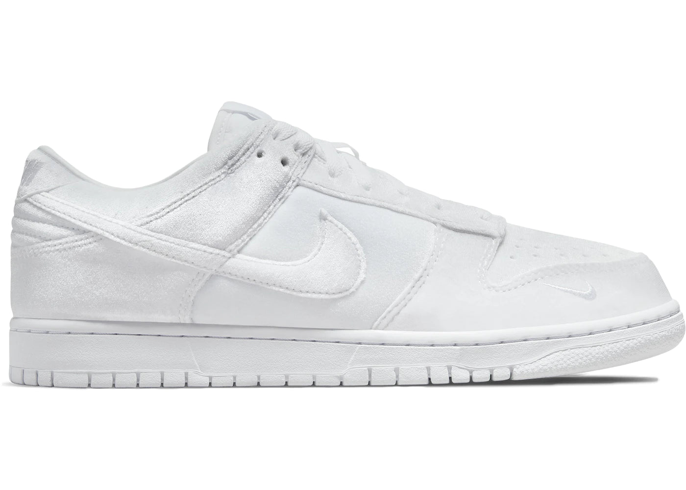 Nike Dunk Low Dover Street Market Triple White Velvet