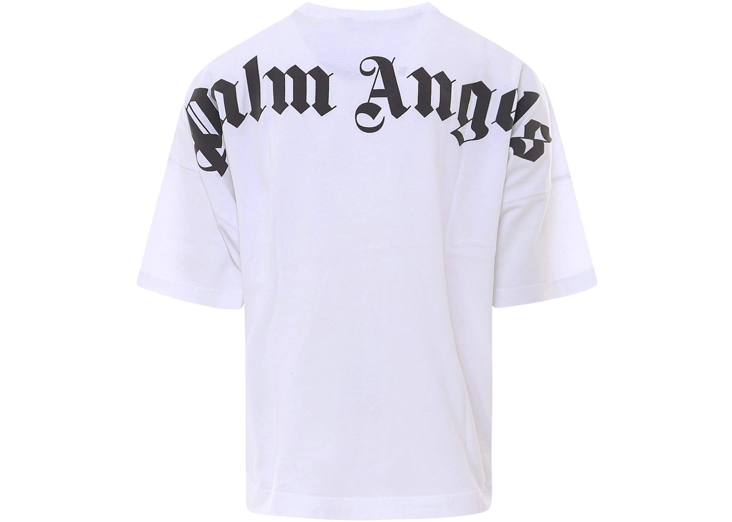 Logotipo de Palm Angels sobre la camiseta