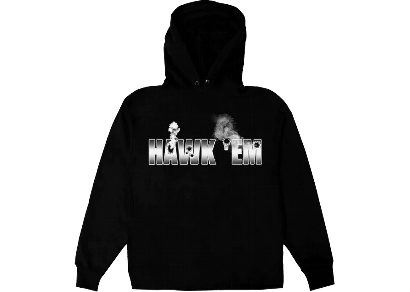 Sudadera con capucha Pop Smoke x Vlone Hawk Em' negra