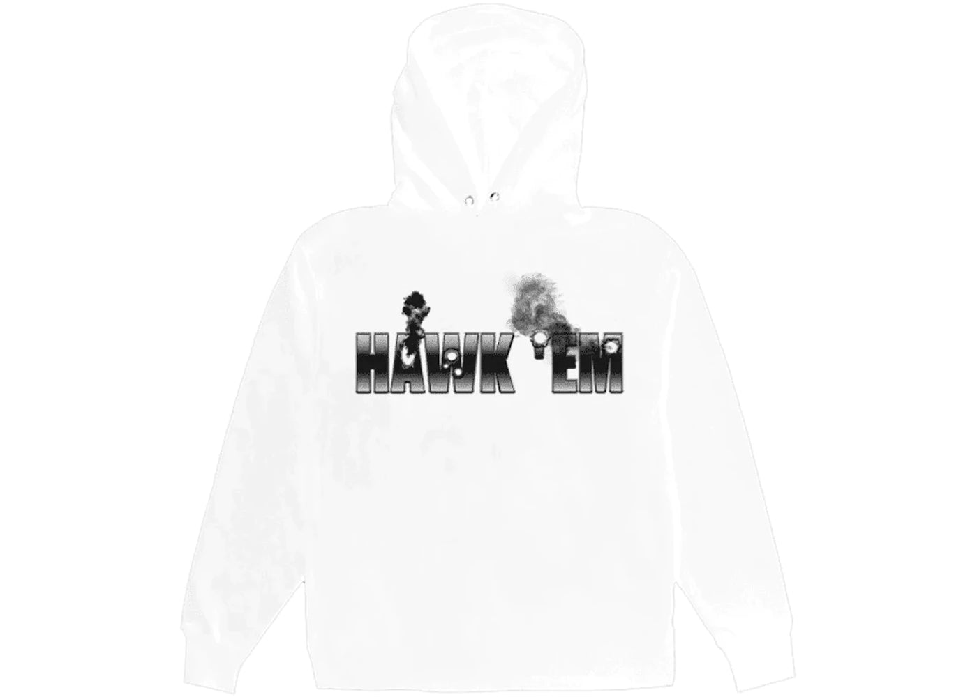 Sudadera con capucha Vlone x Pop Smoke Hawk Em' blanca