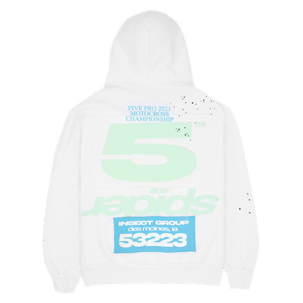 Sp5der Racing Hoodie White