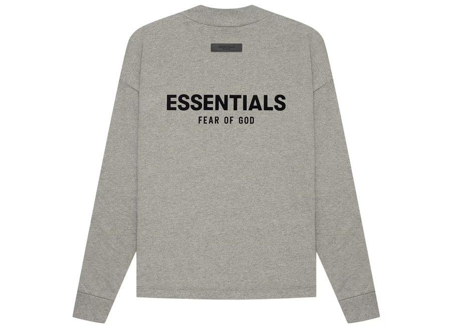 Camiseta Fear of God Essentials L/S (PV22) Dark Oatmeal