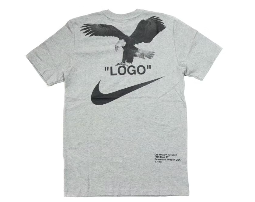 Camiseta Off-White x Nike NRG A6 gris ceniza