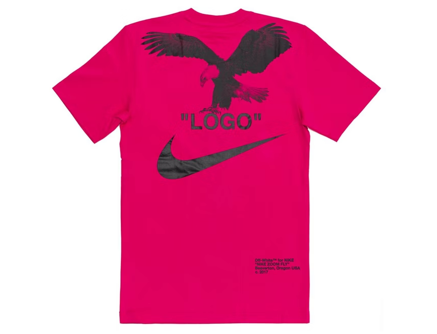Camiseta Off-White x Nike NRG A6 rosa intenso/negro