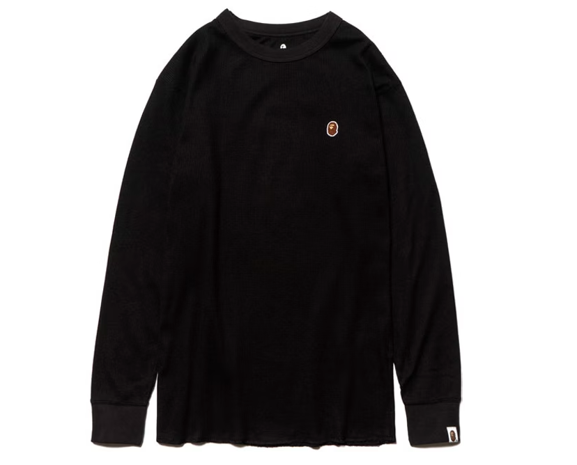 BAPE Thermal LT Camiseta de manga larga negro