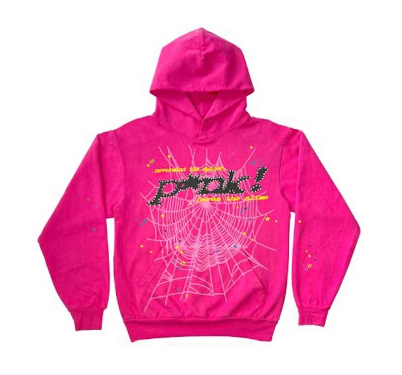 Sudadera con capucha Sp5der P*NK rosa