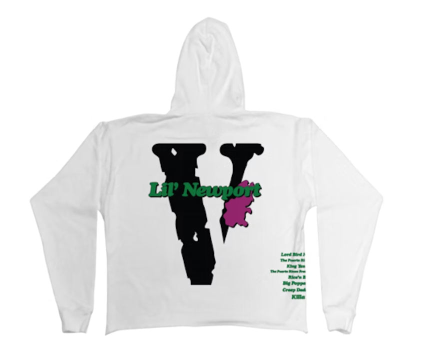 Sudadera con capucha Vlone Yams Day Lil Newport blanca