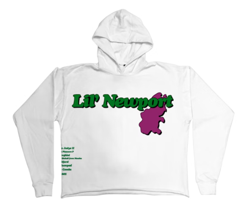 Sudadera con capucha Vlone Yams Day Lil Newport blanca