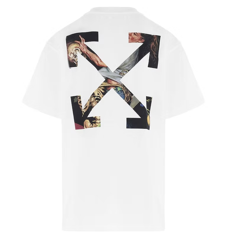 Off-White Pascal Arrow camiseta de manga corta blanca (ajuste extragrande)