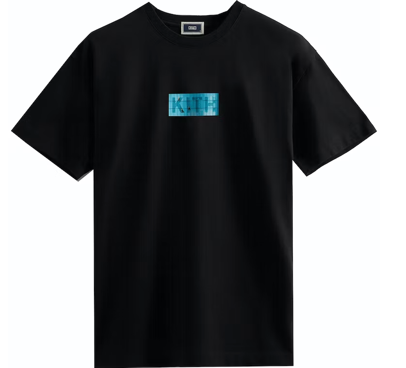Camiseta clásica con logo de tiro alto de Kith negra