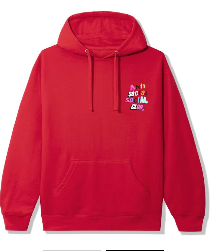Anti Social Social Club The Real Me Hoodie Red