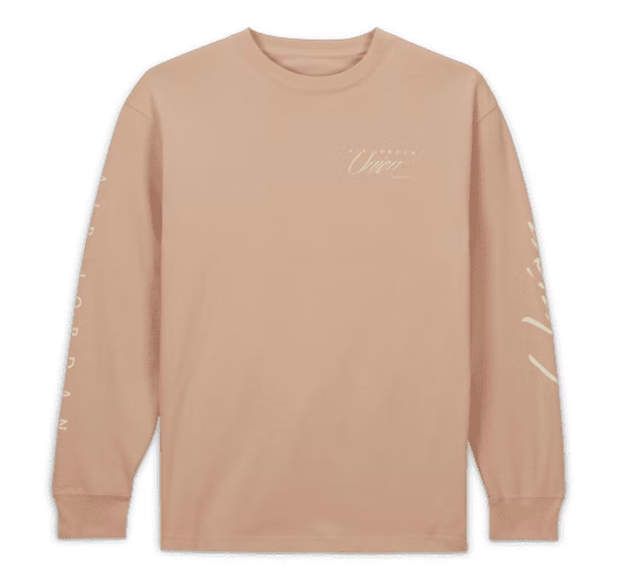 Camiseta de manga larga Air Jordan x Union MJ Beige