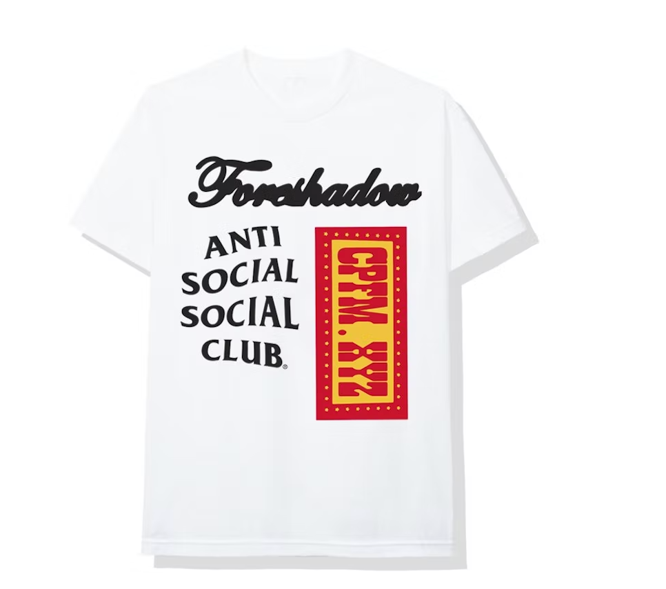 Camiseta Anti Social Social Club x CPFM Blanca