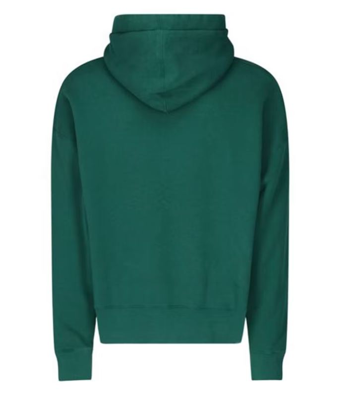 Palm Angels Bear Print Sprayed Logo Sudadera con capucha Verde/Marrón