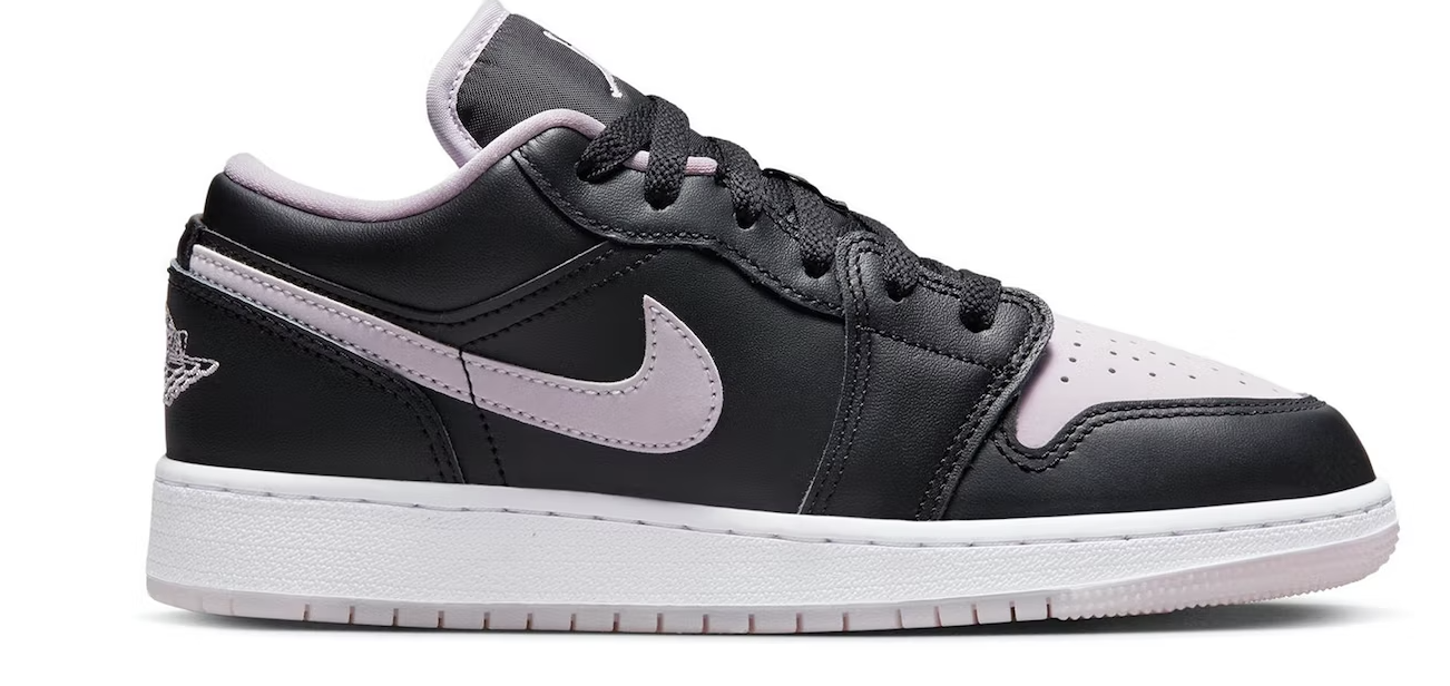 Air Jordan 1 Low SE Negras Iced Lilac (GS)