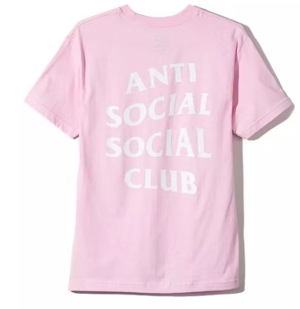 Camiseta Anti Social Social Club Logo 2 Rosa