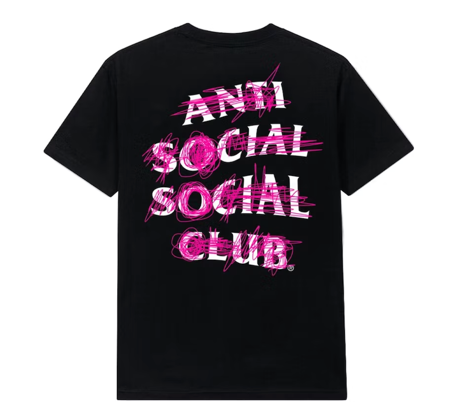 Camiseta Anti Social Social Club Nevermind Negra