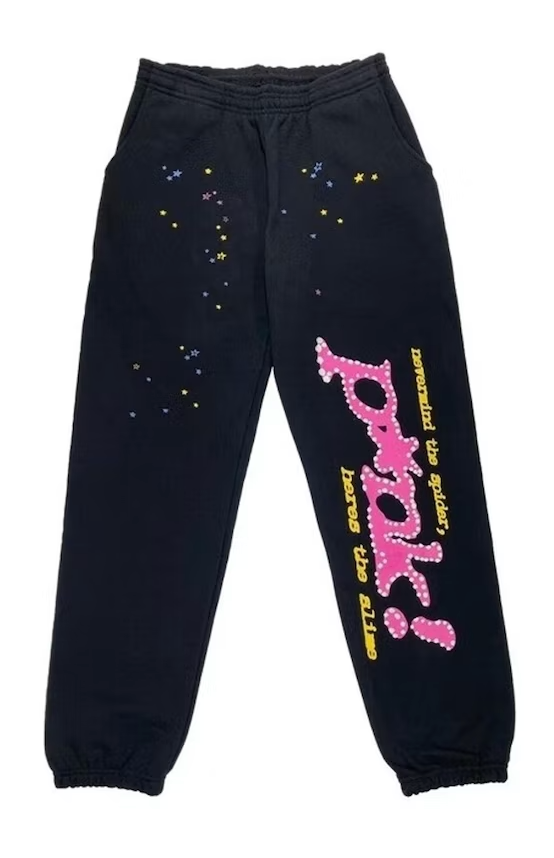 Pantalones de chándal Sp5der P*NK negros