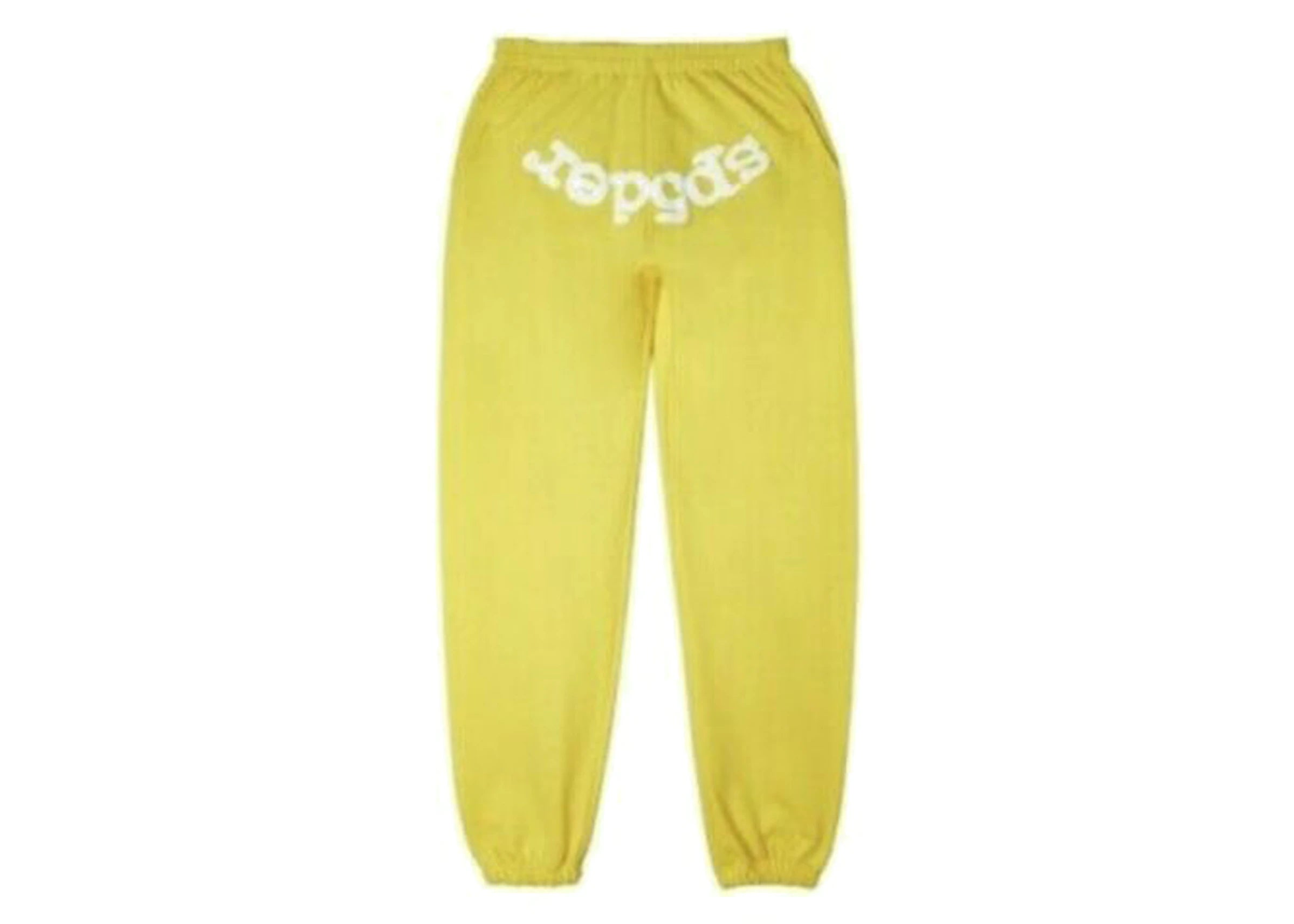 Sp5der Websuit Pantalón de chándal amarillo