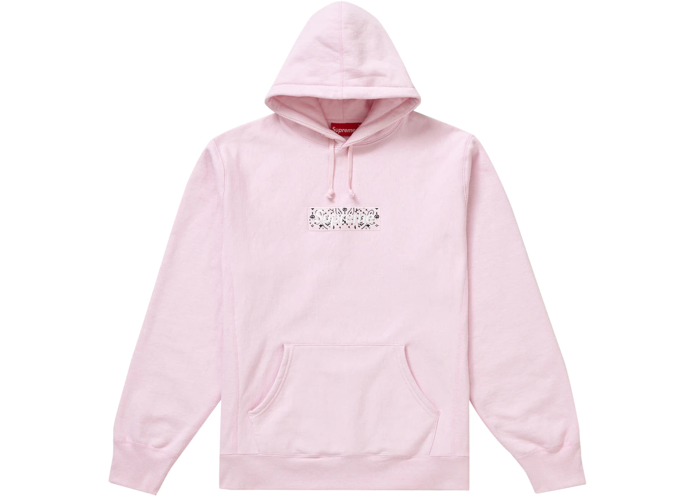 Supreme Bandana Box Logo Sudadera con capucha Rosa