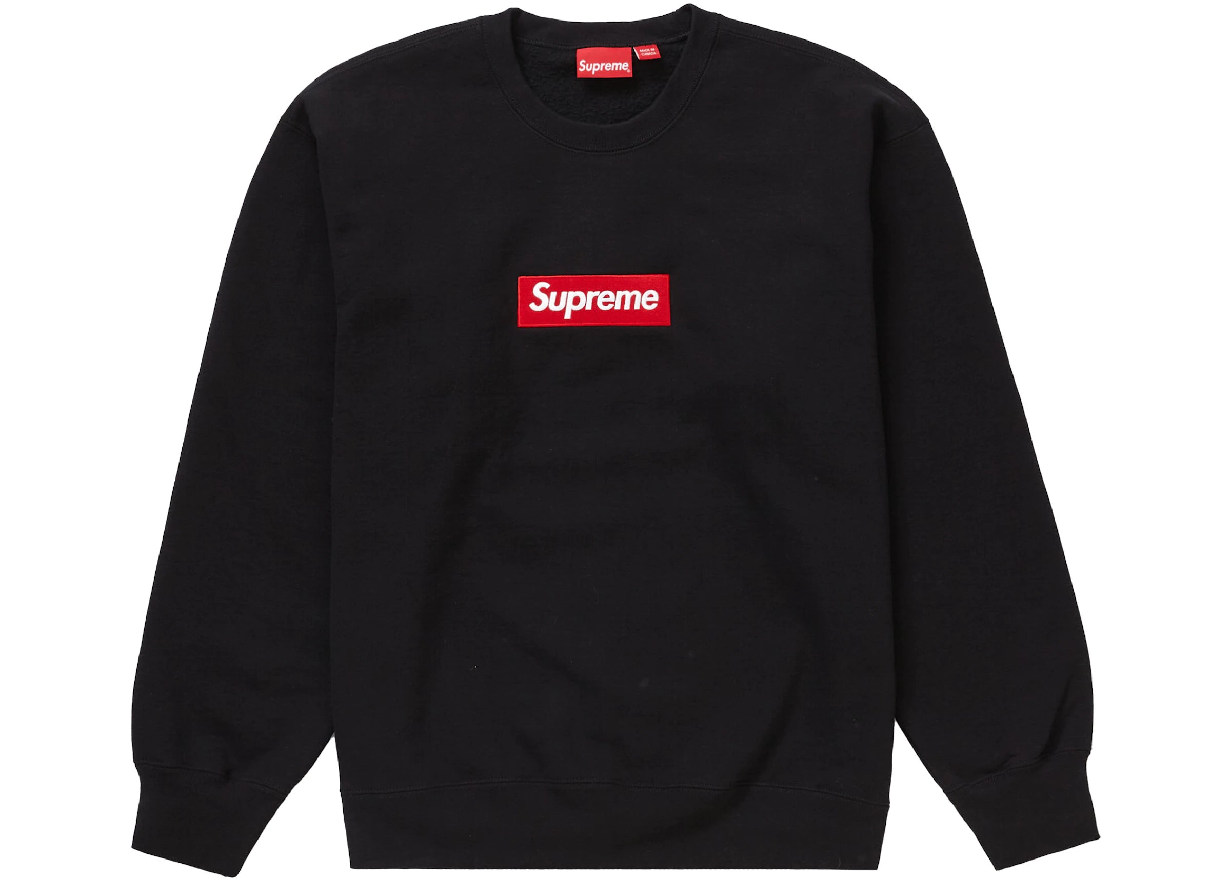 Jersey de cuello redondo con logotipo de Supreme Box (FW22) negro