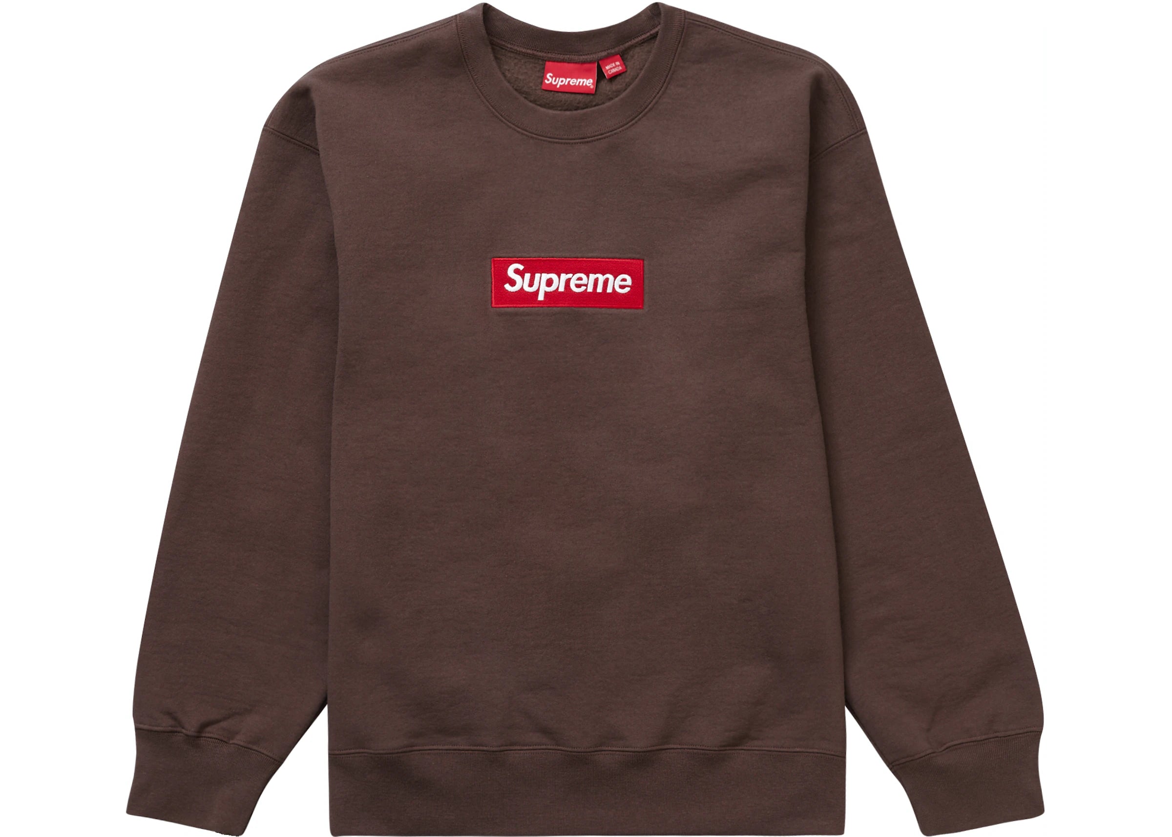 Supreme Box Logo Crewneck (FW22) Marrón