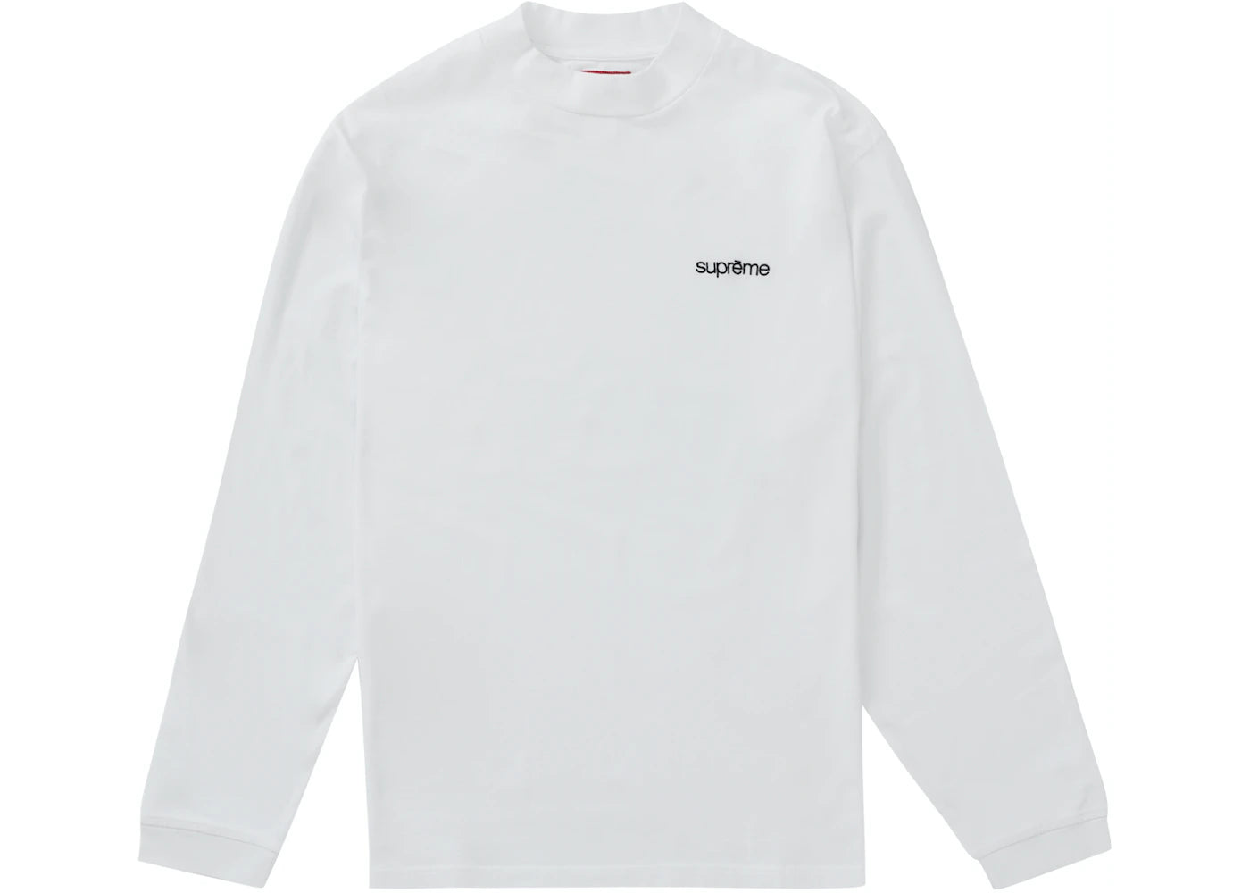 Top de manga larga con cuello alto Supreme blanco