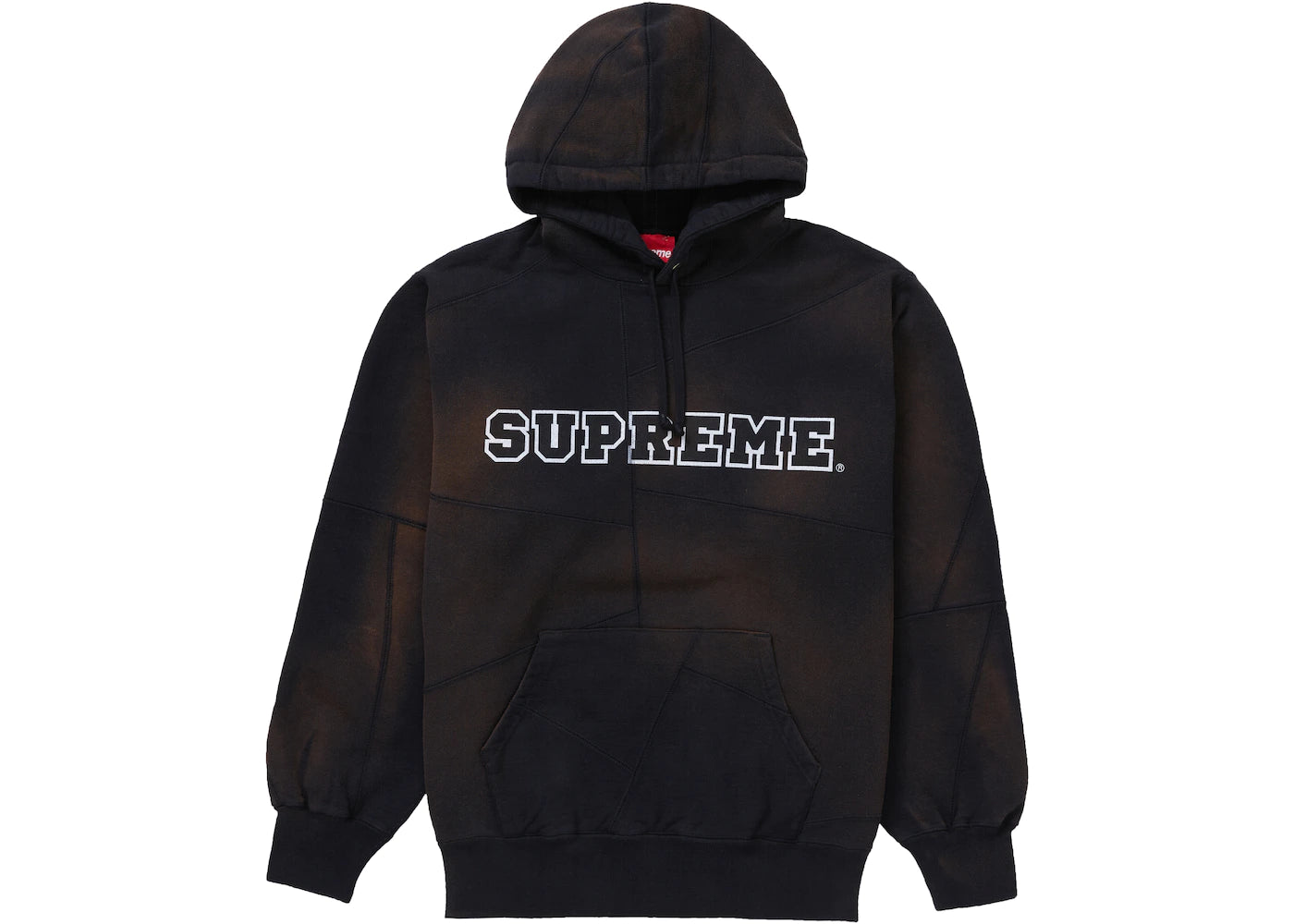 Sudadera con capucha Supreme Patchwork Negro