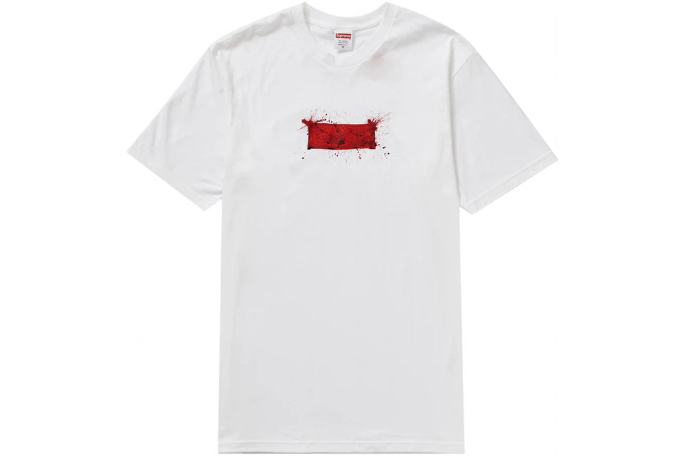 Supreme Ralph Steadman Box Logo Camiseta Blanca